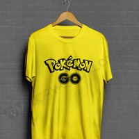 Jual L922 KAOS POKEMON GO 1 warna kuning KODE PL922 Murah
