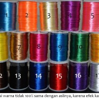 Jual Satin Cord / Tali Satin Warna Polos 2mm Murah