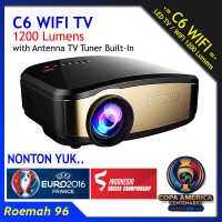 Jual Projector Cheerlux C6 WIFI TV Wireless | Proyektor Infocus Nobar Bola Murah