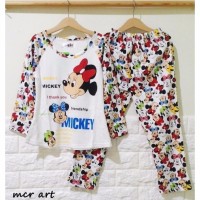 Jual Setelan Piyama Anak Panjang Minnie Mouse Thank Friendship Terbaru Murah
