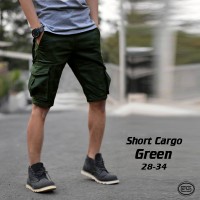 Jual KP213 Celana Kargo Pendek Hijau Cargo Green PDL KODE TYR269 Murah
