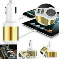 Jual Terbaru Car Charger Power 3In1 With Cigarette Lighter Port 2 Usb Murah