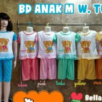 Jual BD BAJU TIDUR BABYDOLL BELLA ANAK M WARNA TUA BEAR ENVELOPE Murah