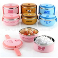 Jual Rantang Stainless Satu Susun Cartoon Lunch Box Hello Kitty Doraemon Murah