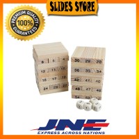 Jual HIGH QUALITY Mini Wooden Uno Stacko 48 Balok Murah