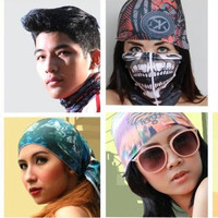 Jual Buff Bandana Multifungsi Nylon Spandex Full Press Murah