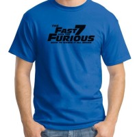 Jual Fast & Furious 7 Logo 01 - Kaos Film / Kaos Pria / Kaos Movies Murah