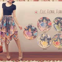 Jual Rok Asimetris Batik Satin Silk Etnik AllSize Murah