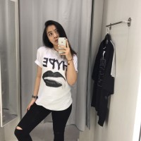 Jual HYPE BAE Life ain't Lie Oversized Streetwear kaos distro Murah