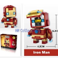 Jual LOZ Lego Mini Brickheadz Figure Iron Man Captain America Murah