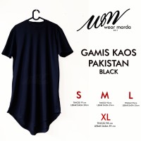 Jual baju gamis pakistan lengan pendek hitam ,baju muslim pria Murah
