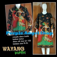 Jual Couple Dress TUNIK Exclusive Batik TULIS WAYANG KUNTHI Murah