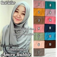 Jual Jilbab Instan Amira Bubble / Maulida Hijab Store / grosir kerudung Murah