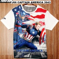 Jual FJ66 CAPTAIN AMERICA 3943 KAOS ANAK LAKI REMAJA Murah