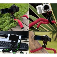Jual PAKET Fleksibel Gorilla Pod Spider Flexible Mini Tripod Plus Holder HP Murah