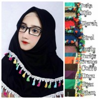 Jual HV12871 Segiempat Tassel Renda Import KODE BIS12925 Murah