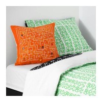 Jual HV4275 IKEA SLINGRIG Bantal 40x40 cm Putih orange KODE BIS4329 Murah