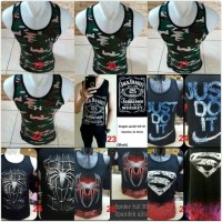 Jual OP2678 Promo SINGLET GYM FITNESS SPIDERMAN SUPERMAN KODE Bimb3155 Murah