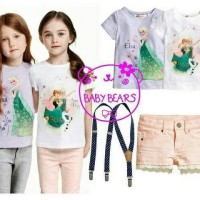 Jual SALE setelan baby bears elsa frozen suspender 4in1 Murah