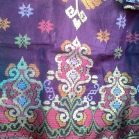 Jual batik songket ungu Murah