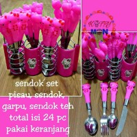 Jual sendok set hello kitty Murah