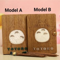 Jual Buku tulis note agenda sketsa gambar polos Totoro Ghibli lucu unik Murah