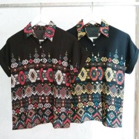 Jual ethnic collar shirt Murah