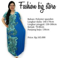 Jual longdress ethnic blue Murah