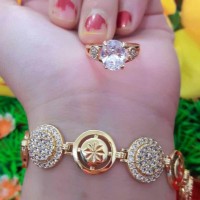 Jual set xuping gelang & cincin 21.8 Murah