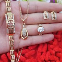 Jual set perhiasan xuping 21.8 Murah