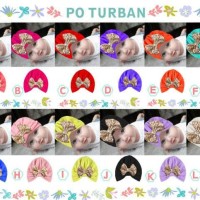 Jual Turban Pita Emas bling 6-36 month baby balita toddler bayi anak kids Murah