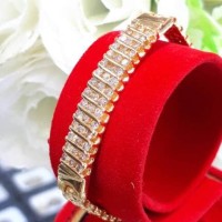 gelang emas kuning dengan berlian eropa asli natural