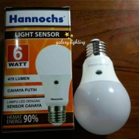 Jual Lampu Led Sensor cahaya 6w hannochs Murah