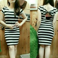 Jual Midi dress salur pita VONI Murah