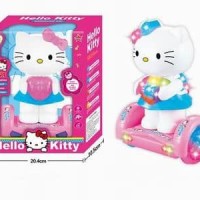 Jual Mainan Anak - Hello Kitty Balanced Car - Figure Pink Mobil Lampu Mus Murah