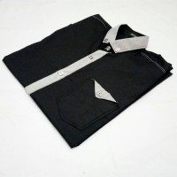 Jual KEMEJA PRIA SLIM FIT TANGAN PANJANG HITAM - HZN13 promo Murah