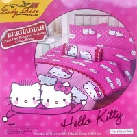 Jual Sprei Lady Rose Disperse 120 2in1 Sorong - Hello Kitty Berkualitas Murah