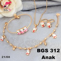 Jual Set Xuping Emas Anak Hello Kitty Anak Murah