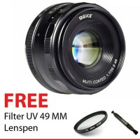 Lensa Fix Kamera Mirrorless MEIKE 35mm f/1.7 Canon EOS M1/M2/M3/M5/M10