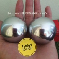 Jual Terapi Bola Tangan Getar Stainless Stainlis Murah