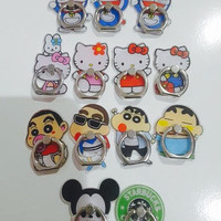 Jual IRING DORAEMON / HELLO KITTY / RING STAND HOLDER KARAKTER Murah