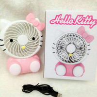 Jual Kipas angin USB Rechargeable karakter Hello Kitty Murah