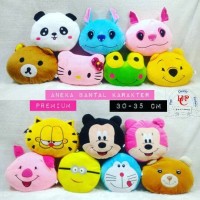 Jual Bantal karakter doraemon panda pooh hello kitty keroppi mikey minnie Murah