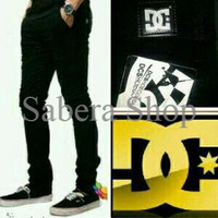 Jual PROMO celana jeans panjang hitam pria skinny/slimfit murah TERMURAH Murah
