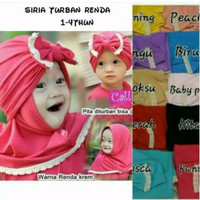 Jual READY jilbab anak/siria turban renda Murah