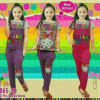 Jual SALE...setelan jumpsuit Hellokitty size 2-4-6 little pineapple Murah