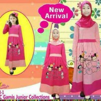 Jual SALE...Gamis tsumtsum size 12 Little pineapple Murah