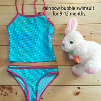 Jual Jual baju renang anak cewek (rainbow bubble swimsuit) murah Murah