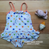 Jual baju renang anak cewek rainbow ballon swimsuit murah Murah