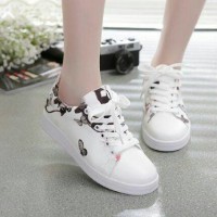 Jual Sepatu Kets Lukis Kupu Kupu Putih Slk44 Murah
